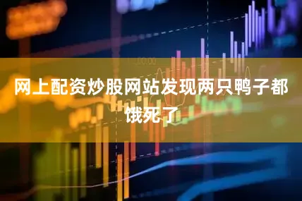 网上配资炒股网站发现两只鸭子都饿死了